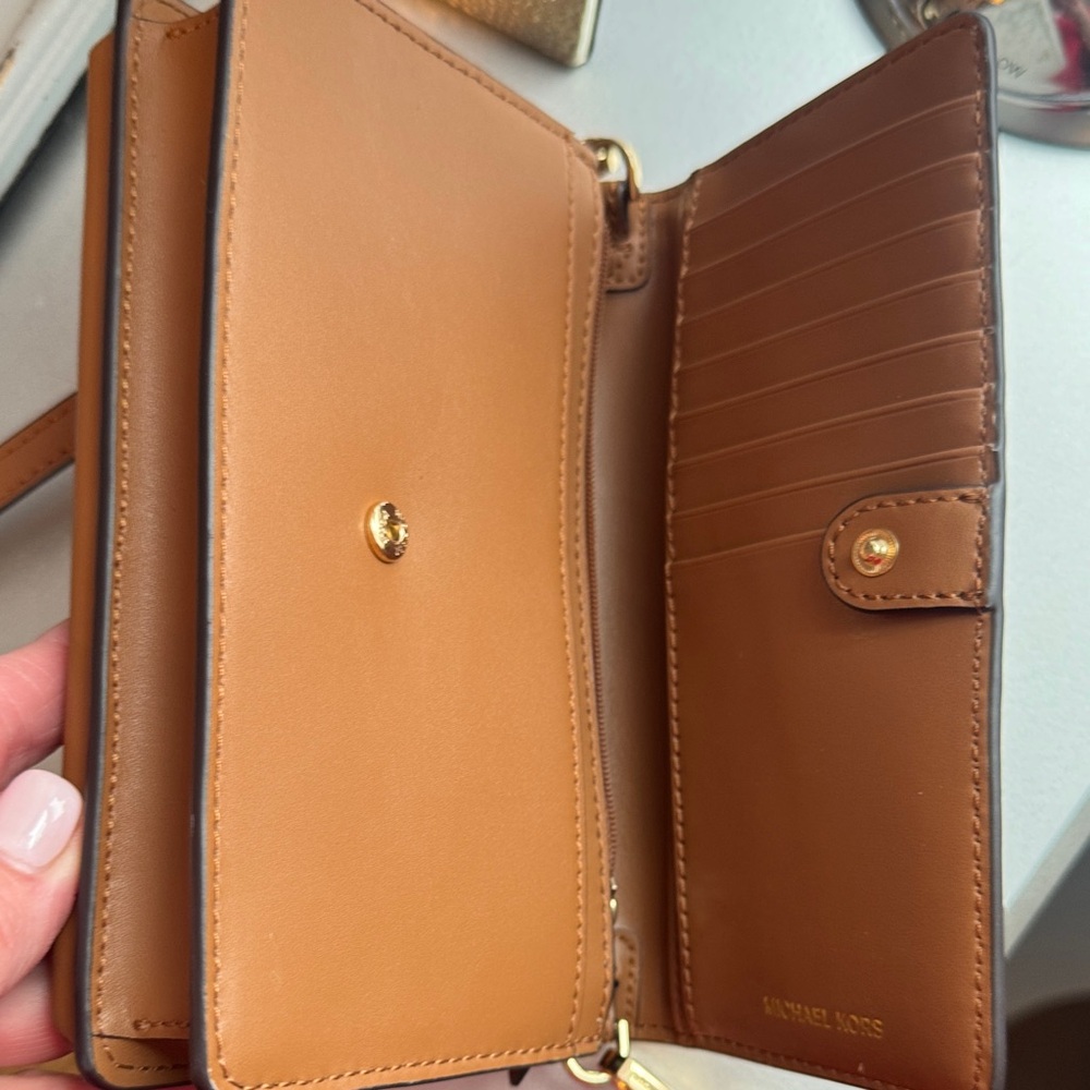 Michael Kors Cream and Tan Clutch - Picture 3 of 4